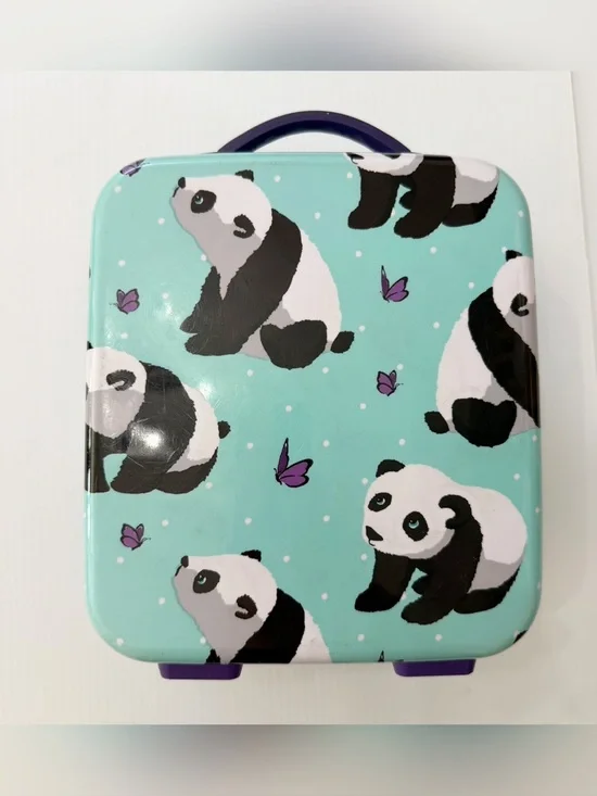 Pottery Barn Kids McKenzie Panda Print Hard Shell Lunch Box