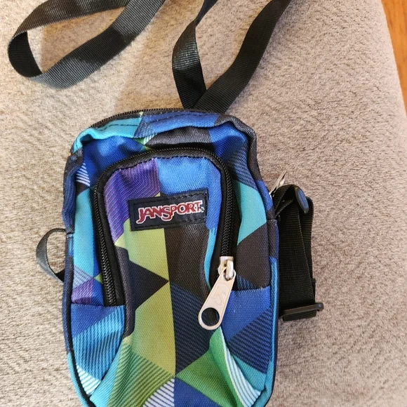 JanSport Multicolor Geometric Sling Bag