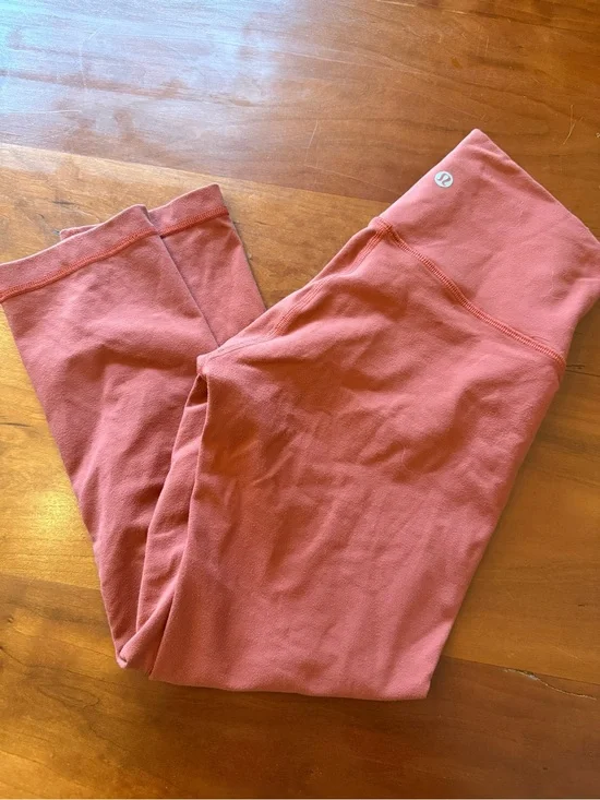 lululemon athletica Women’s Burnt Orange Leggings - Stretch Active Bottoms
