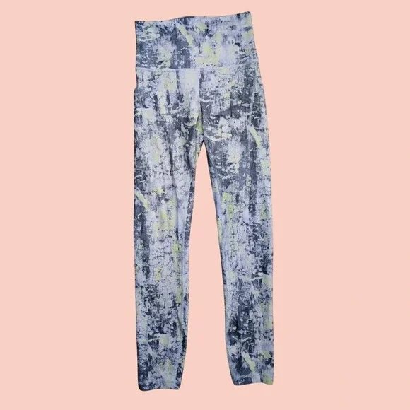 Lululemon Wunder Train High Rise Tight Pockets Cinder Grain Smoked Spruce Sz 4