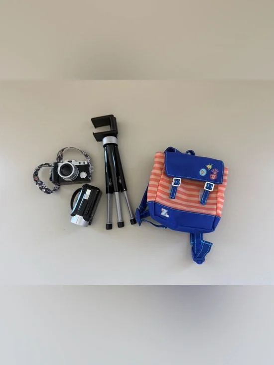 American Girl Z Yang Camera and Backpack Set