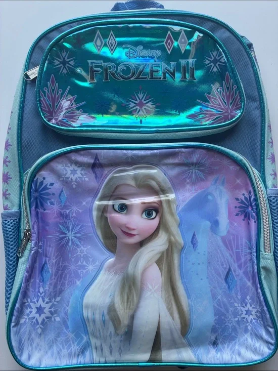 Disney Elsa Full-Size Backpack in Teal and Lavender