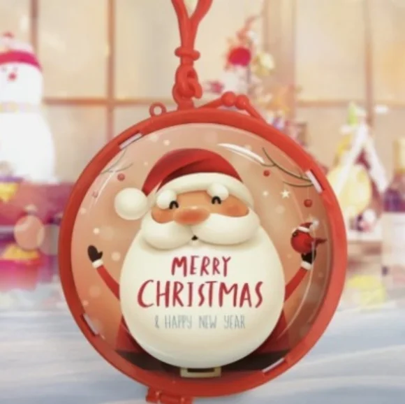 New Christmas Decorated Tin Coin Purse, Santa, Merry Christmas, Holiday, T1MIS