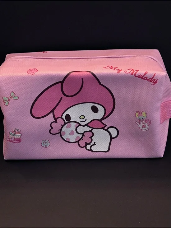 Sanrio Melody Pink Candy Design Toiletries, Cosmetic or Small Toy Bag Pouch NWT