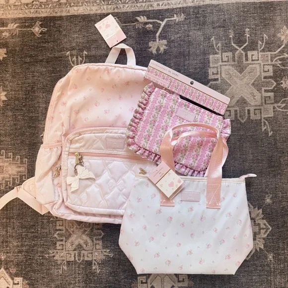 Love Shack Fancy Target Blooming Heirloom Ditsy Backpack Lunchbox Ballet Bloom