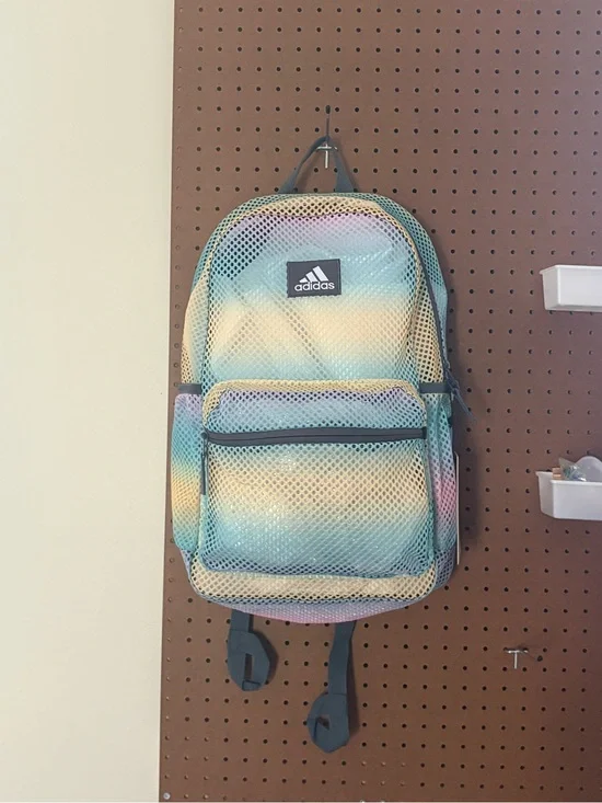 adidas Hermosa Mesh Backpack, Gradient Flash Aqua/Onix Grey