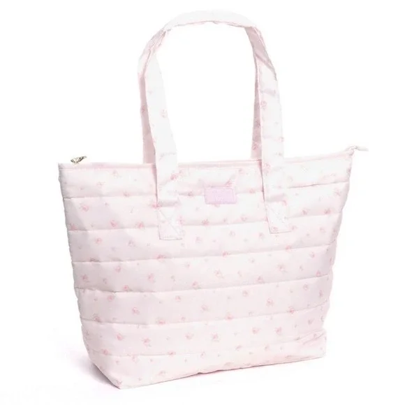Love Shack Fancy Target Tote Bag Blooming Heirloom Ditsy Floral Ballet Quilted