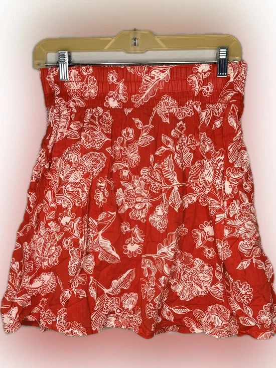 Old Navy Red Cotton Skirt