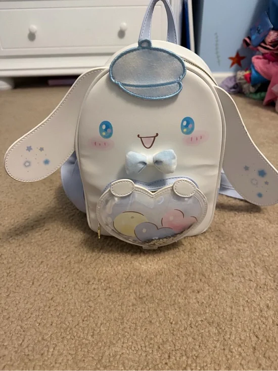 Her Universe White and Light Blue Cinnamoroll Kids Character Backpack