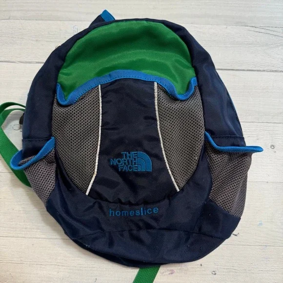 The North Face Homeslice Toddler kids‎ Back Pack Youth School Hiking blue green