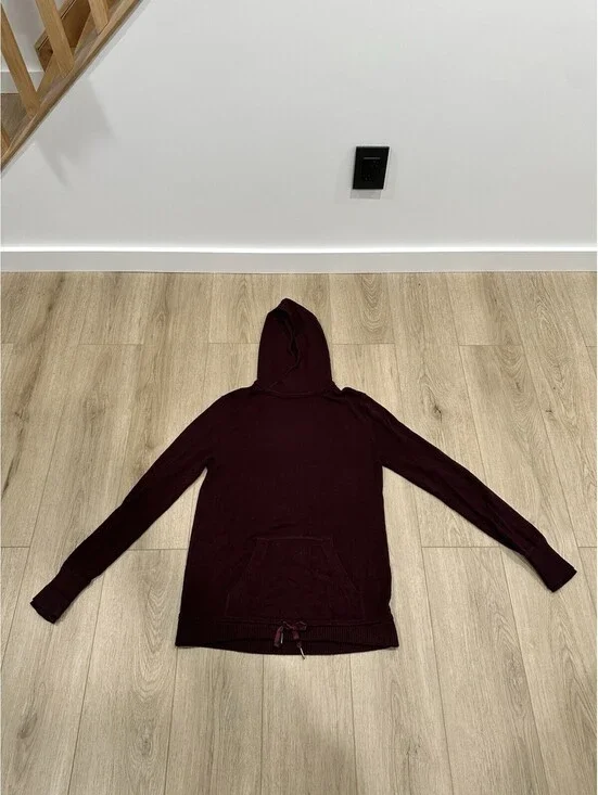 Lululemon Sweet Savasana Maroon Pullover Hoodie Size 10 Athleisure Loungewear