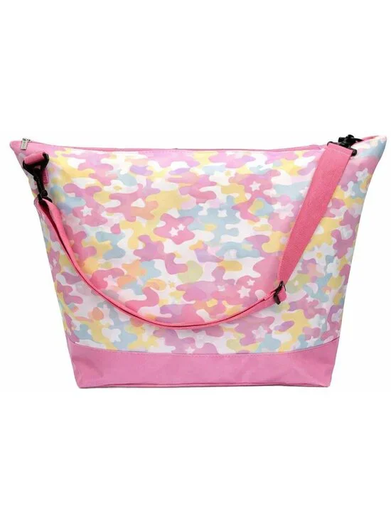 Iscream Rainbow Camo Weekender Bag Overnight Travel Summer Duffle Sleepover Bag