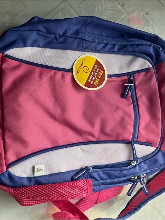Circo Purple Kids Backpack with Light Pink Trim