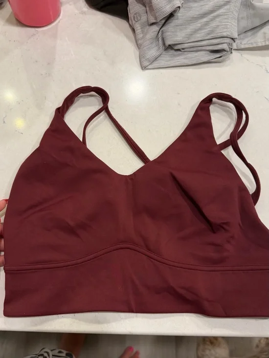 Lululemon Women's Seamless Strappy Bralette - Burgundy
