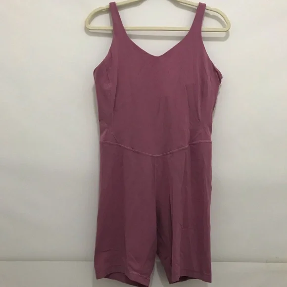 lululemon athletica Rose Pink Sleeveless One-Piece Romper