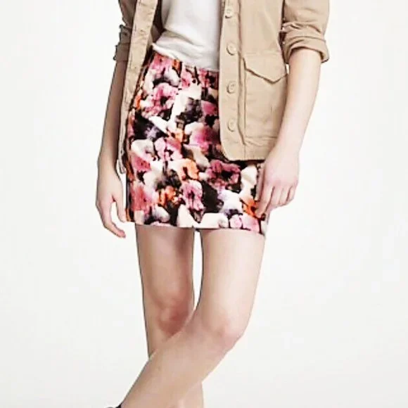 J. Crew Pot Pourri Floral Mini Skirt