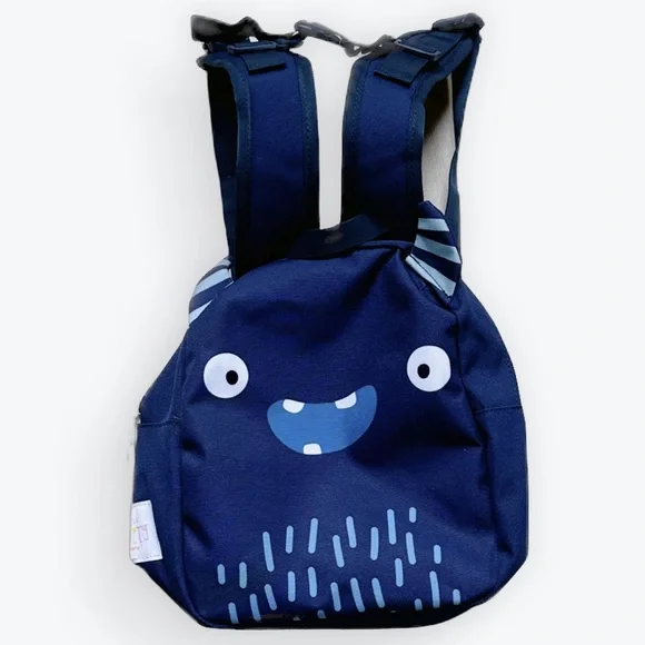 Preschool Fieldtrip Zoo Outing Travel Airplane Blue Monster Backpack ~ OS Unisex