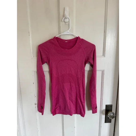 Lululemon Swiftly Tech Pink Long Sleeve top size 2
