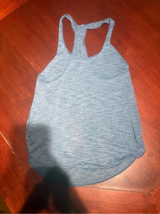 lululemon athletica Heathered Slate Blue Racerback Tank
