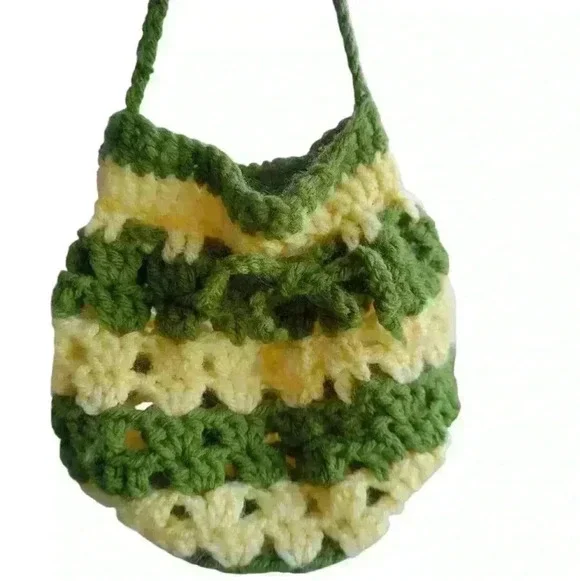 Handmade Adorable Little Girls Crochet Pouch/ Purse