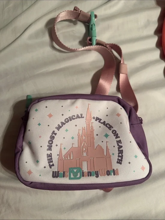 Pink & Purple Disney World Crossbody Bag