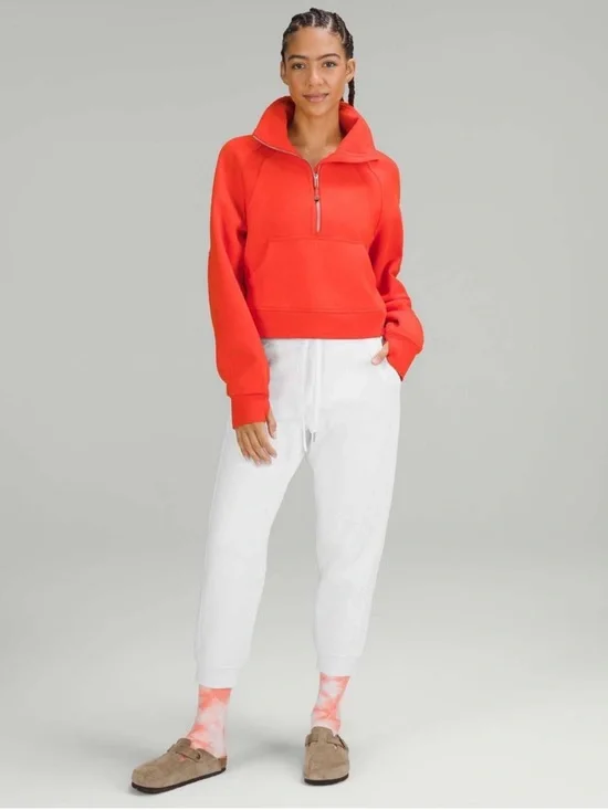 Lululemon Scuba High-Rise Cropped Jogger White Size 4