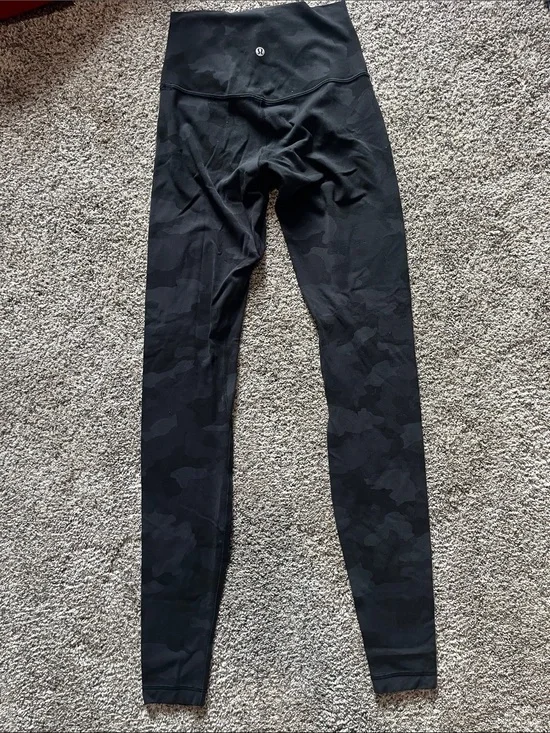 lululemon athletica 4 Tall Black Camo High-Rise Leggings