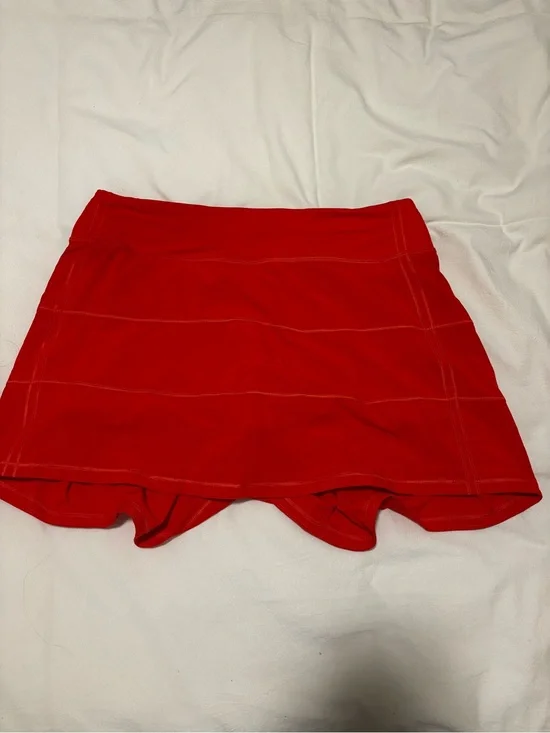 Red Active Skort for Women - Performance Tennis & Golf Shorts