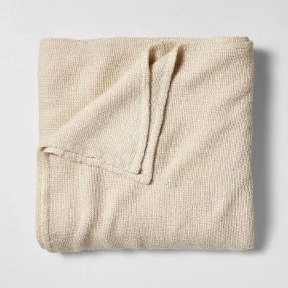 Casaluna - Full/Queen Micro Waffle Bed Blanket Natural - Casa Natural