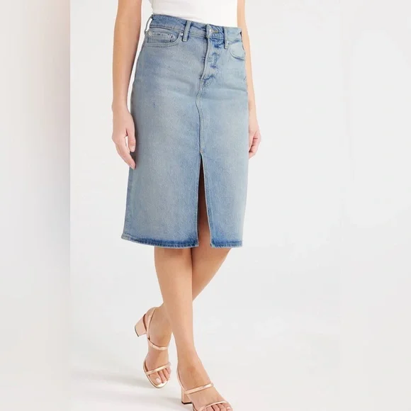 Free Assembly Women's Midi Denim‎ Skirt