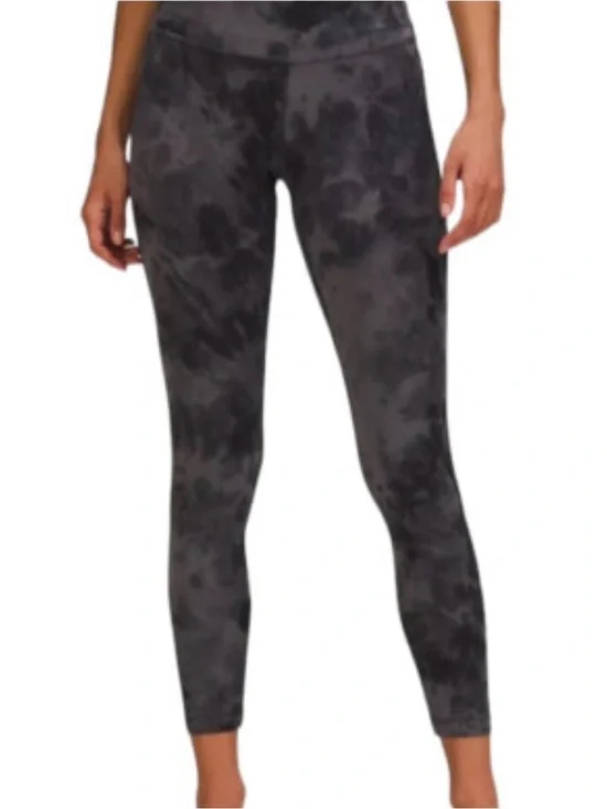 Lululemon Align 25” High-Waist Tie-Dye Performance Leggings - Black