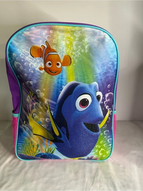 Disney Pixar Finding Dory Pink & Purple Finding Friends Kids Backpack