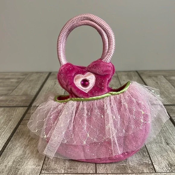 Sassy‎ Pet Saks by Douglas Pink Ballerina Tutu Plush Handbag Kids Purse Toy