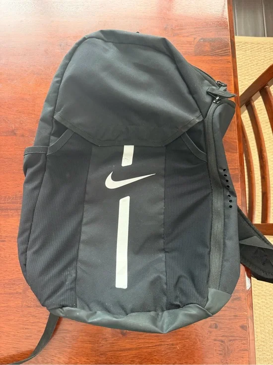 Nike Black Backpack with White Swoosh