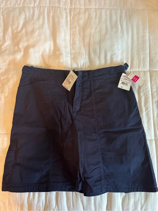 fresh produce Navy Blue Cotton Skirt