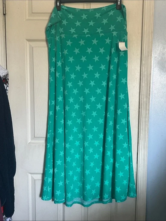 Lularoe size 3XL stars print maxi skirt