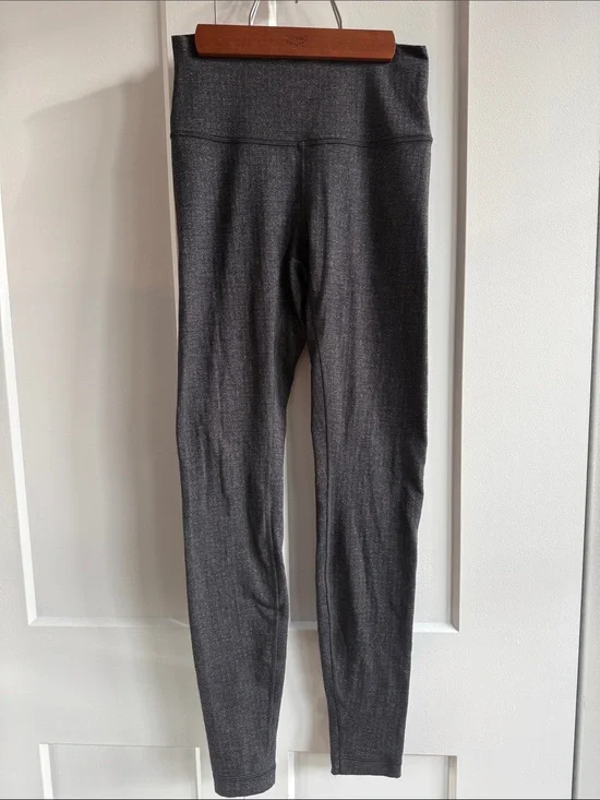 Lululemon High-Waist Heathered Gray Leggings