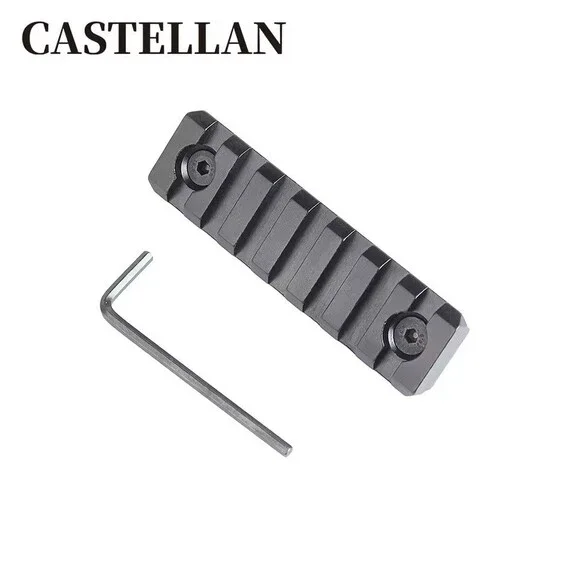 Heavy-Duty Aluminum 7-Slot Single-Sided Rail Accessory Set