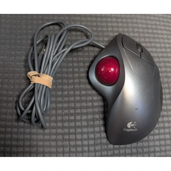 Logitech TrackMan Marble Wired Trackball Mouse - Model T-BB18