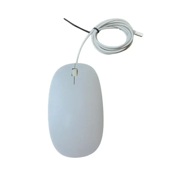 HP White Lifestyle White Wired USB Optical Mouse MODEL TPC-P001M 2 Button‎ F3