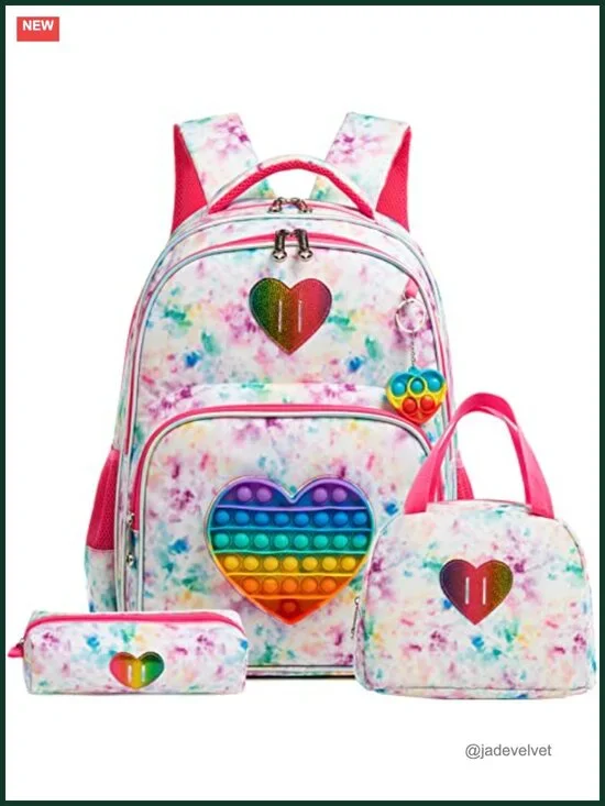 4 in 1 Kids Backpack Set with Lunch Box and Pencil Case