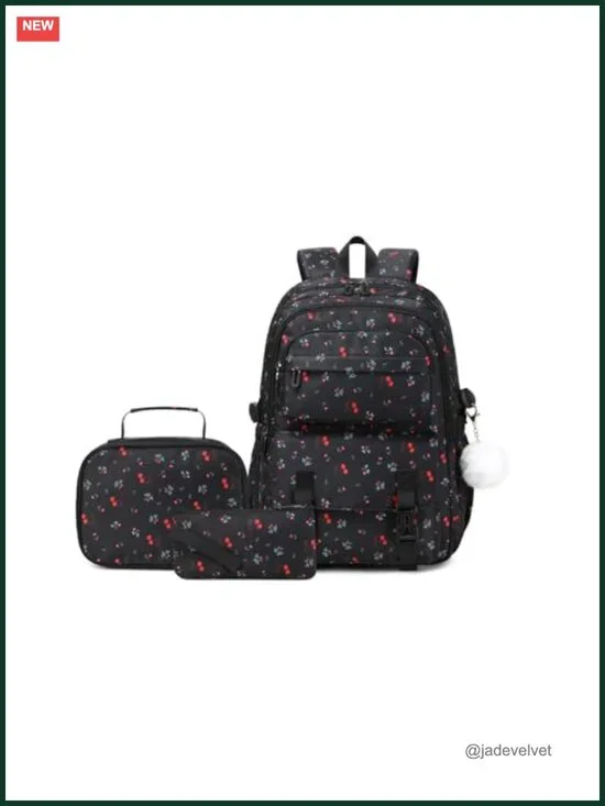 Kids Backpack with Lunch Box Set Daypack Large Bookbag Teen Girl