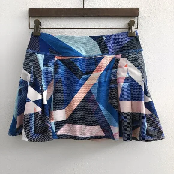 ATHLETA Electric Geo Sport Skort‎ Size Small