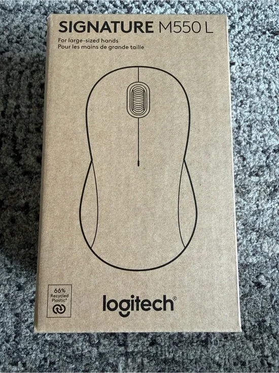 Logitech Signature M550 L wireless mouse for large hands (model 910-007238)