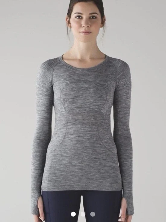 Lululemon Dark Grey Swifty Tech Long Sleeve
