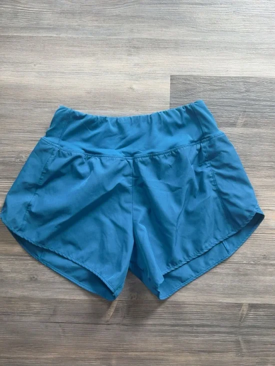 lululemon athletica Blue Women's Athletic Shorts with Wide Waistband