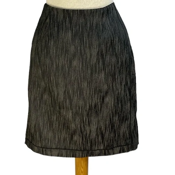 Worth 2 Gray and Black Pencil Skirt