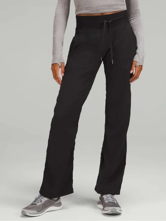 Lululemon Dance Studio Mid-Rise Full Length Pant in Black