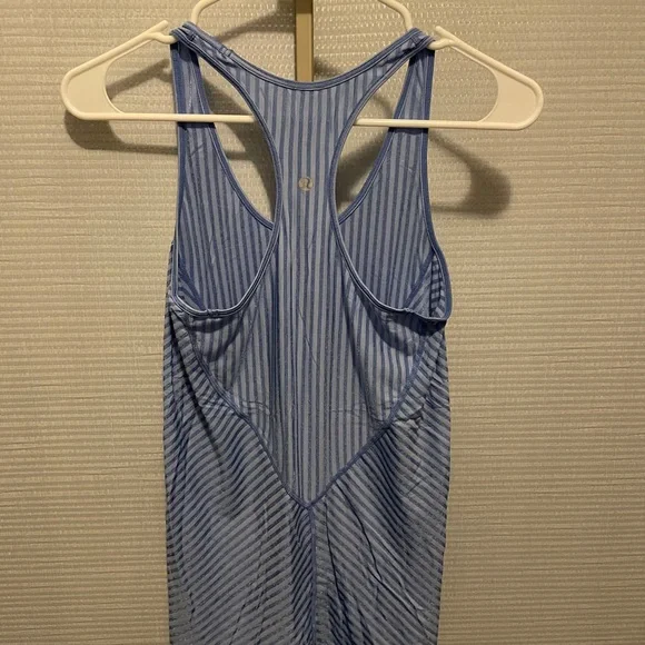 lululemon athletica Blue Striped Tank