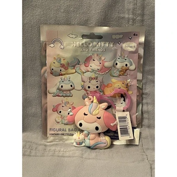 NEW Hello‎ Kitty & Friends 3D Figural Keychain Bag Clip - Series 4 - My Melody